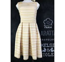 $178 Anthropologie M.S.S.P Eloise A-Line Pleated Dress Sz. 2-Fast