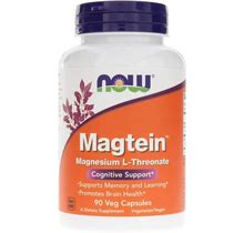 NOW Foods, Magtein Magnesium L-Threonate, 90 Veg Capsules