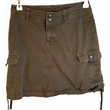 Kuhl Women's Skort Skirt Short Brown Taupe Cotton Size 4