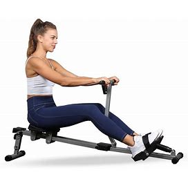 Health And Fitness Rowing Machine Rower,Fitness Rowing Machine Rower Ergometer With 12 Level Adjustable Resistance, Digital Monitor And 260 LB Maximum Load,