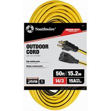 Woods 50 ft. 143 SJTW Multi-Color Outdoor Medium-Duty Extension Cord 521 ,