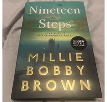 Autographed Nineteen Steps : A Novel By Millie Bobby Brown (2023,