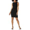 Calvin Klein Womens Sleeveless Sheath Dress With Starburst Detail Black 18 6