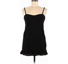 Boohoo Casual Dress - Shift Sweetheart Sleeveless: Black Print Dresses - Women's Size 6