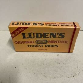 Luden's Menthol Throat Drops 15 Drops Collectible Vintage