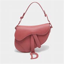 Dior Bags | Dior Pink Leather Mini Saddle Bag | Color: Pink | Size: Os