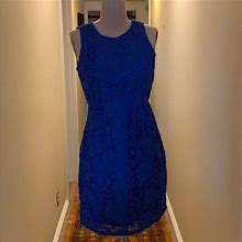 J. Crew Dresses | J Crew Bright Blue Petite Dress | Color: Blue | Size: 8