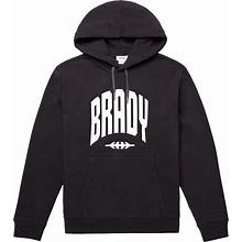 Men's Brady Black Varsity Pullover Hoodie - Black