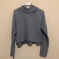 Forever 21 Tops | Distressed Cropped Hoodie With Terry Cloth Detail | Color: Gray | Size: S
