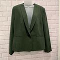 Nine West Jackets & Coats | Nine West Women Green Blazer/Size 14 | Color: Green | Size: 14