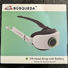BUSQUEDA Elite Strap With Battery For Oculus Quest 2, 8000Mah Extend 7Hrs Playti