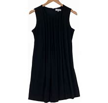 Calvin Klein Fit & Flare Dress Womens Small Black Round Neck