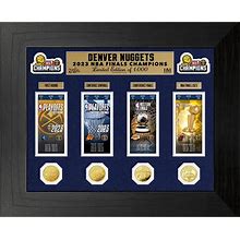 Denver Nuggets 2023 NBA Finals Champions Deluxe Ticket Plaque, Blue, Size NA