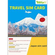 Japan SIM Card 15 Days 3 GB For Unlocked Phones, Activation Required, 4G High-Speed Network, 3 in 1 Prepaid Data Only SIM Card
