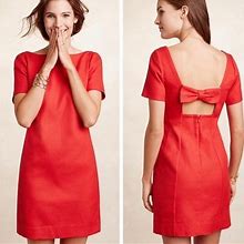 Anthropologie Dresses | Anthropologie Maeve Alexia Res Dress. Size 6 | Color: Red | Size: 6