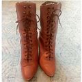 Vintage Women's Ankle Boots - Orange - US 6.5