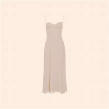 Reformation Dresses | Reformation Pinot Dress (Champagne) | Color: Cream/Pink | Size: 10