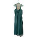 Ursula Of Switzerland Green Chiffon Dress Women 8 Made In Usa Long