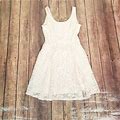 Lily Rose Lace Sleeveless Dress Womens Size XS Beige A-Line