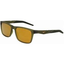 Nike Sunglasses RADEON 1 m FV2403 222 Matte Medium Olive/Bronze Mirr 55mm Unisex Plastic Brown