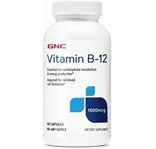 Gnc Vitamin B-12 1500Mcg, 90 Capsules, Supports Energy Production