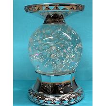 Bath & Body Works Snowflake Water Globe Lighted Candle Holder