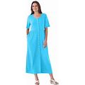 Woman Within Women's Plus Size Button-Front Essential Dress Dress