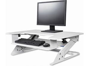 Kantek Kantek Sit-To-Stand Desk Riser, White MPN:STS900W