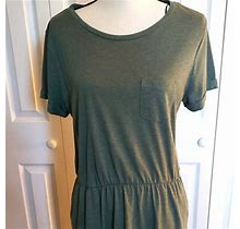 Target Dresses | T-Shirt Short Length Dress W/ Pockets! | Color: Green | Size: L