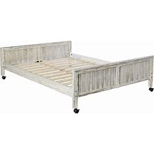 Donco Kids Clubhouse Full Low Caster Bed In Driftwood Finish