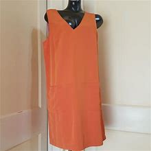 H&M Dresses | H&M Sleeveless Sheath Pullover Dress | Color: Orange | Size: 14