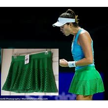 Adidas By Stella Mccartney Skirts | Nwt Adidas Stella Mccartney Laser Tennis Skort Skirt W/ Shorts Green Xs | Color: Green | Size: Xs