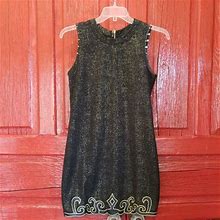 English Rose Dresses | The Perfect Little Sheath Dress For The Holidays. | Color: Black/Gold | Size: M