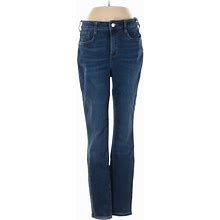 Nine West Jeans - High Rise Boot Cut Boot Cut: Blue Bottoms - Women's Size 5 - Dark Wash
