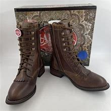 Laredo Women's Sara Rose 8" Boots Brown Leather - Size 9