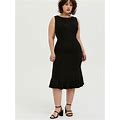 Torrid Dresses | Torrid Black Premium Ponte Trumpet Dress | Color: Black | Size: 1X