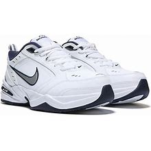 Nike Men's Air Monarch Iv Medium/X-Wide Walking Shoes (White/Silver/Navy) - Size 11.0 4E