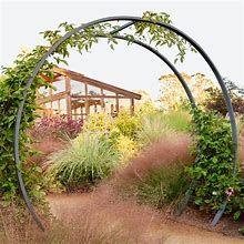 Gracie Modern Arbor - Charcoal / 84"H, Approx 92"W, 30"D