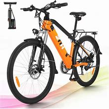 Znh Electric Bike 26" 350W Ebike Electric Mountain Bicycle For Adults Men Women Built-In 36V 10Ah Removable Battery With 4 Working Modes, Shimano 21-S
