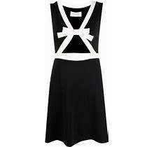Viktor & Rolf - Bow-Detail Sleeveless Mini Dress - Women - Polyamide/Elastane - L - Black