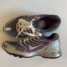 Nike Shoes | Nike Air Max 180 Sneakers Shoes Womens Gray Pink Size 9 Vintage Retro | Color: Pink/Silver | Size: 9