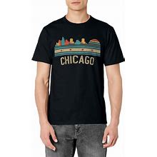 Chicago Flag Skyline Vintage Illinois City Retro Souvenir T-Shirt