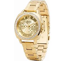 Coach Women's 14501700 Mini Boyfriend Gold Tone Bracelet Watch