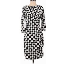Talbots Casual Dress - Sheath: Black Dresses - Women's Size Small Petite