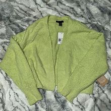 Forever 21 Sweaters | Terry Cloth Sweater | Color: Green | Size: M