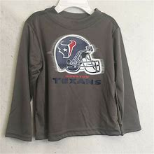 NFL Baby Boys Size 18m T Shirt Gray Houston Texans Long Sleeve NWT