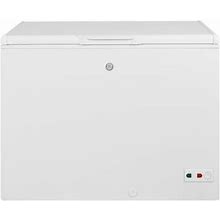 GE® 10.7 Cu. Ft. Manual Defrost Chest Freezer In White Size 33 3/8 H X 43 3/4 W X 24 D | FCM11SRWW