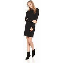 Cupcakes And Cashmere Dresses | Cupcakes And Cashmere Lela Lace Up Sleeve Dress | Color: Black | Size: S