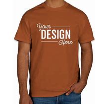 Sample - Gildan 100% Cotton T-Shirt - Texas Orange - Size L