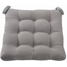 Mainstays Textured Chair Cushion, Gray, 1-Piece, 15.5" L X 16" W